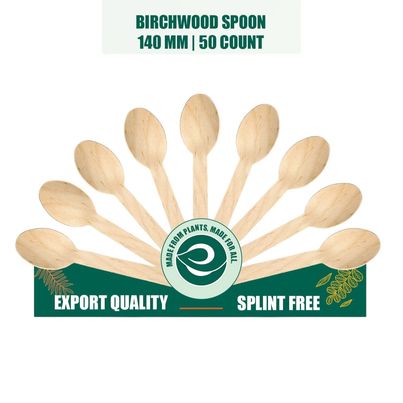 ECO SOUL 140mm | 50 Count | Disposable Spoon