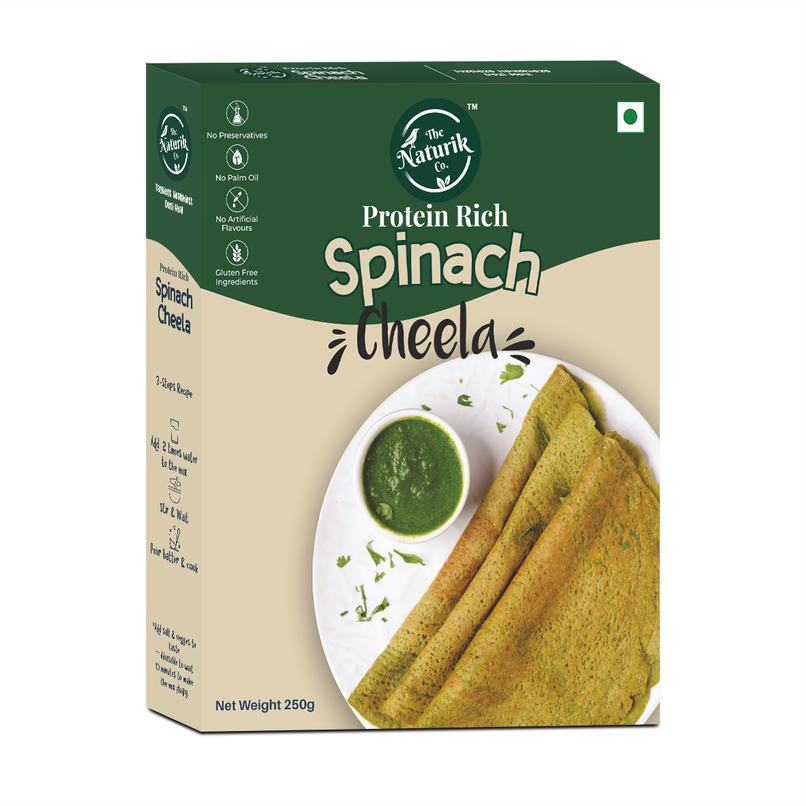 The Naturik Co Spinach Moringa Protein Cheela