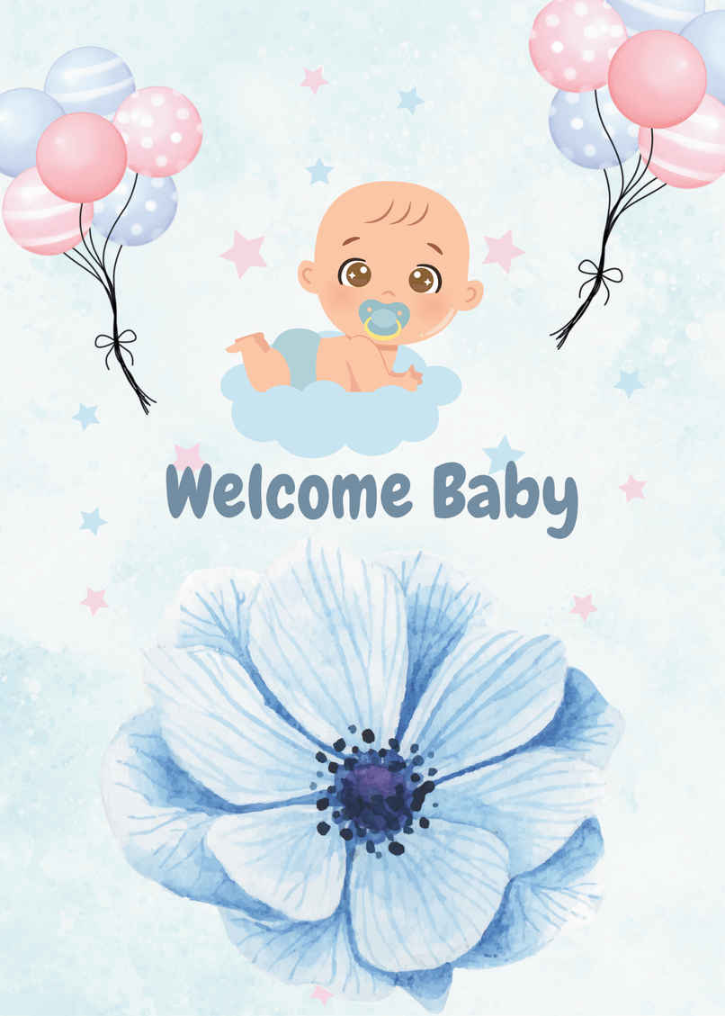 House Of Festivals New Baby Greeting Card - Design 8