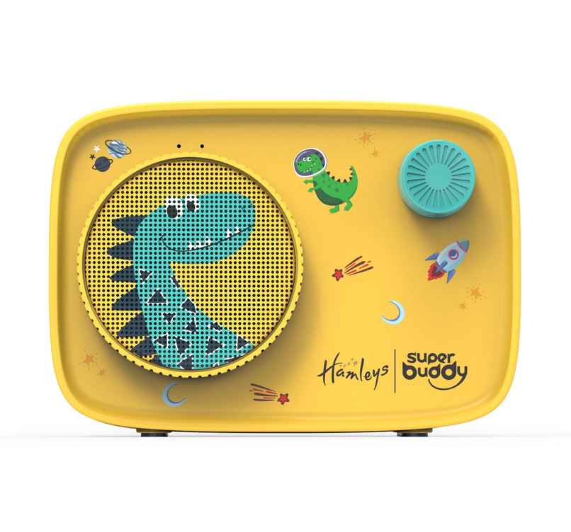 Super Buddy Curio Dino S11 Speaker With 900+ Stories, Rhymes &Songs With Voice Recording, Bluetooth