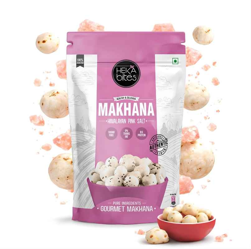 Heka Bites Roasted Makhana Himalayan Pink Salt