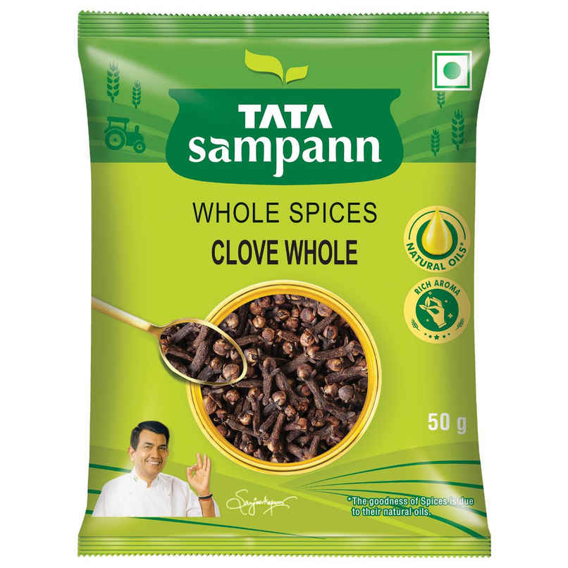Tata Sampann Clove Whole, Whole Spices, Strong Aroma & Intense Flavour Tata Sampann Clove Whole, Whole Spices, Strong Aroma & Intense Flavour