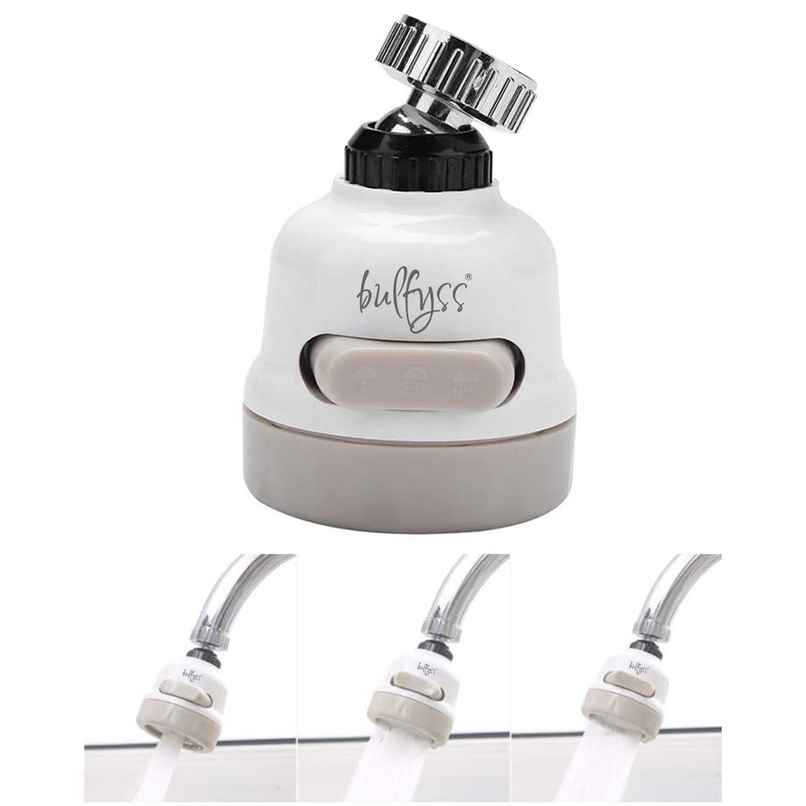 Urbanfix 360 Tap Extension for Kitchen Sink | Movable Water-Saving Faucet Bubbler - White