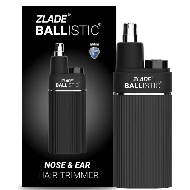 Zlade Ballistic Trimmer for Nose & Ear Hair | AAA Battery-Operated | Waterproof - Black Zlade Ballistic Trimmer for Nose & Ear Hair | AAA Battery-Operated | Waterproof - Black