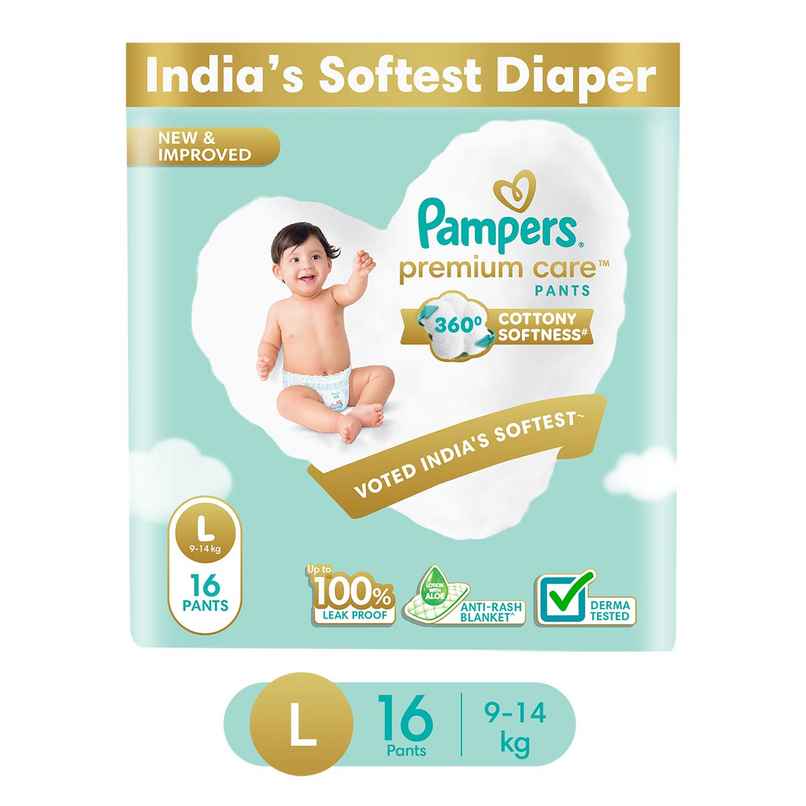 Pampers Premium Care Baby Diapers | Large