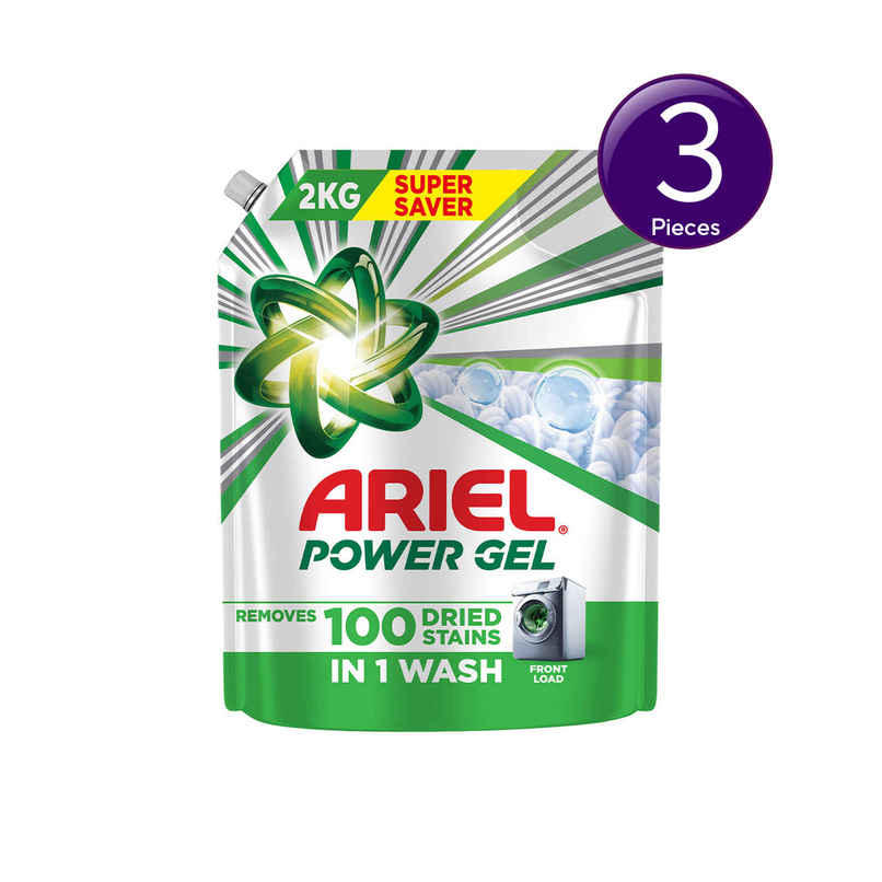Ariel Power Gel Liquid Detergent for Front load washing machine Combo Ariel Power Gel Liquid Detergent for Front load washing machine Combo