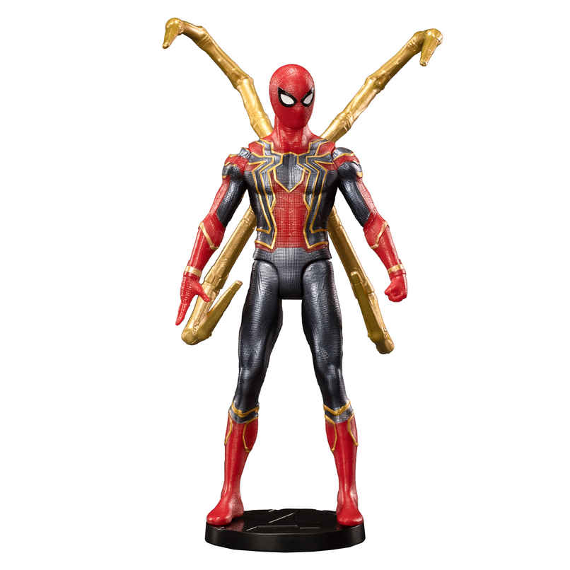 Striders Licensed Marvel Iron Spiderman Action Figure Toy with Stand | 7 inch