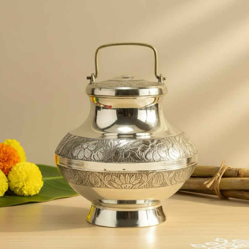 Gangajal Lota | Traditional Handcrafted Design | Brass | 300 ml | Pujashree