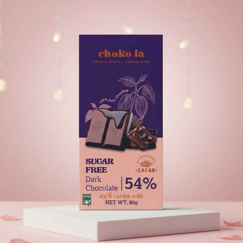 Chokola 54% Sugar Free Dark Chocolate
