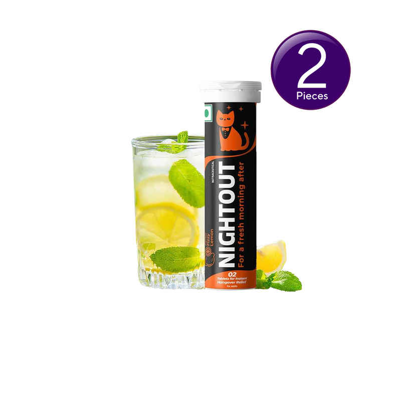 Fast&Up Nightout Instant Hangover Relief Drink |Fizzy Lemon Flavour Combo