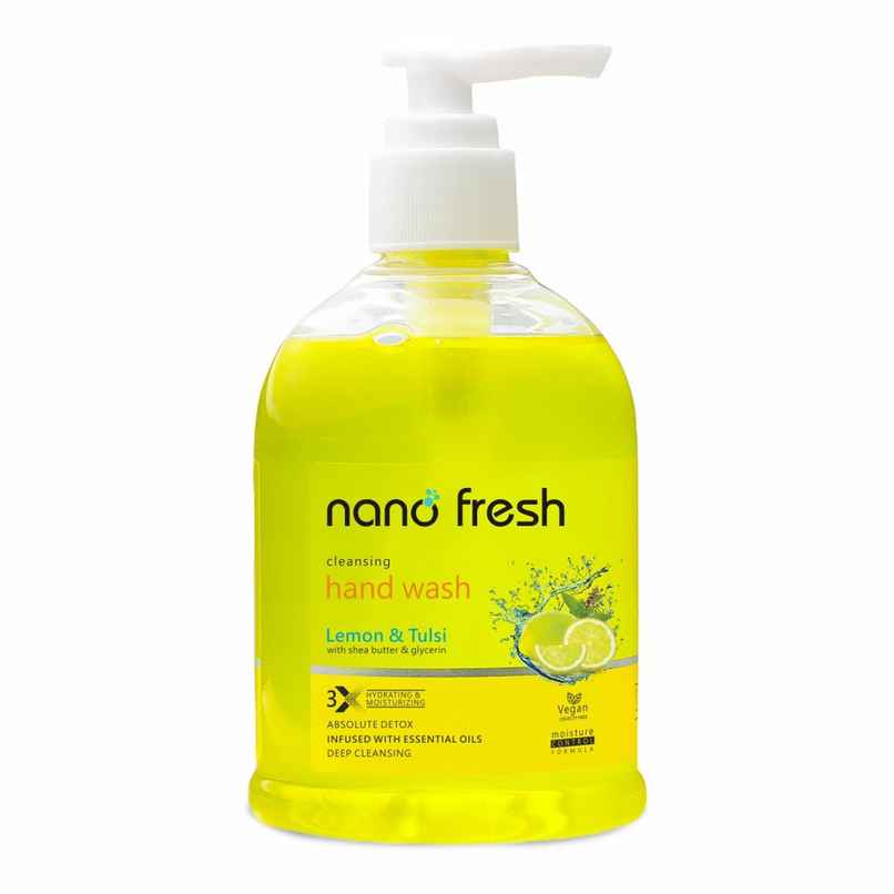 Nano Fresh Lemon & Tulsi Hand Wash With Shea Butter & Glycerin