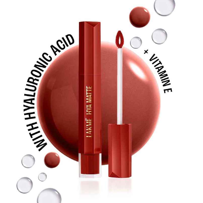 Lakme 9to5 Hya Matte Lip Liquid + Hyaluronic Acid | Boss Lady Brick