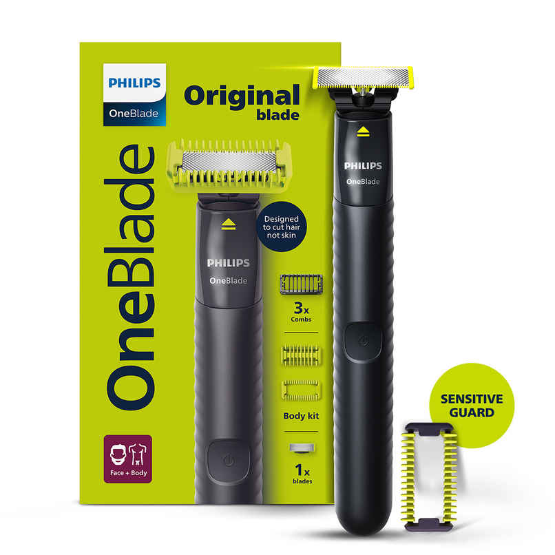 Philips OneBlade Face & Body Trimmer & Styler|No Nicks & Cuts, Dual Protection Technology|QP1624/10 Philips OneBlade Face & Body Trimmer & Styler|No Nicks & Cuts, Dual Protection Technology|QP1624/10