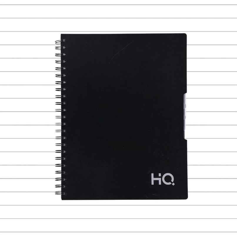 Navneet HQ 5 Subject Wiro Bound Single Line Book | Black | 29.7 x 21 cm | 300 Pages Navneet HQ 5 Subject Wiro Bound Single Line Book | Black | 29.7 x 21 cm | 300 Pages