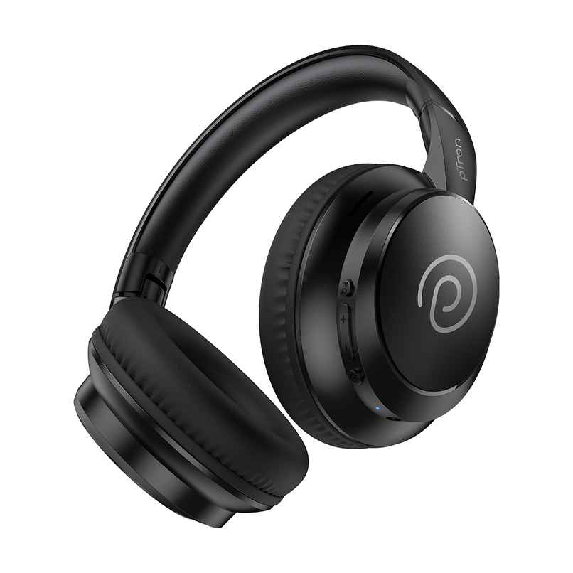 pTron Studio Evo Wireless Over-Ear Headphones With 70H Playtime | Deep Bass - Black