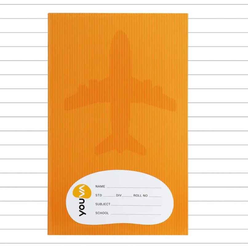 Navneet Youva Brown Soft Bound Single Line 172 Pages Long Book 17cm x 27cm