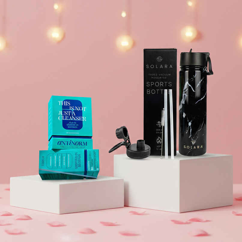 Antinorm Daily Body Cleansing Spray (45ml) & Solara Stainless Steel Insulated Water Bottle 650 Ml (1pc) Combo Antinorm Daily Body Cleansing Spray (45ml) & Solara Stainless Steel Insulated Water Bottle 650 Ml (1pc) Combo