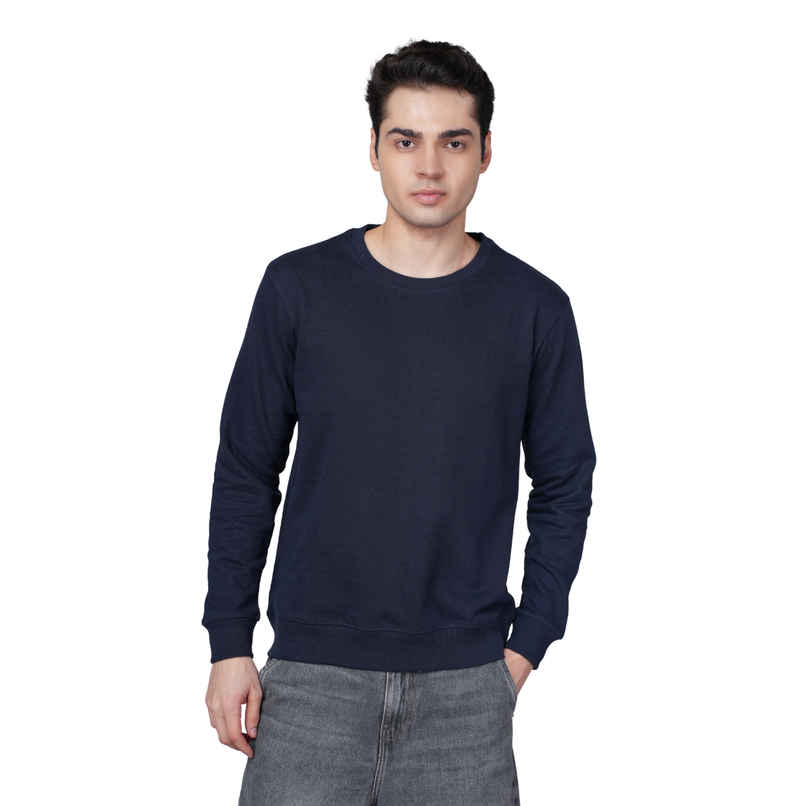 Outlaws Men's Cotton Rich Premium Sweatshirt | Navy - L Outlaws Men's Cotton Rich Premium Sweatshirt | Navy - L