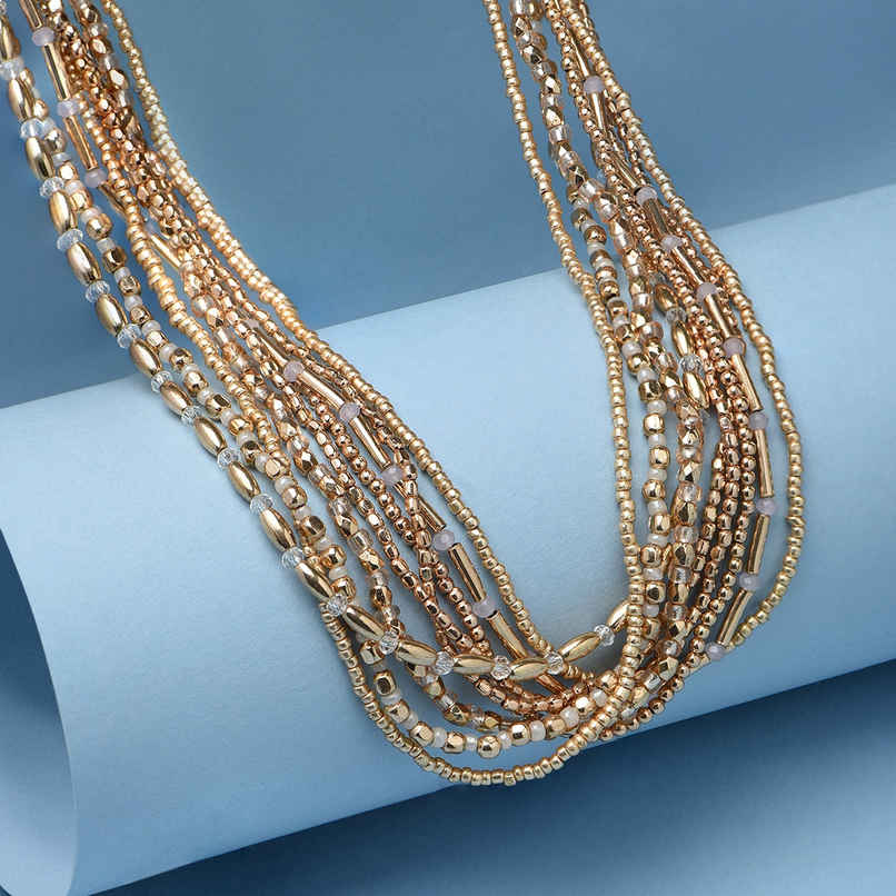 Toniq Cultural Multistrand Beaded Choker Necklace