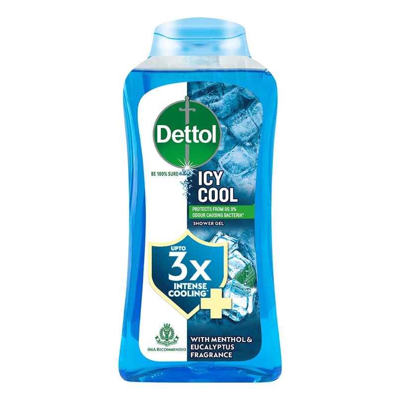 Dettol Icy Cool Body Wash & Shower Gel Bottle with Salicylic Acid for Men | Long Lasting Freshness Dettol Icy Cool Body Wash & Shower Gel Bottle with Salicylic Acid for Men | Long Lasting Freshness