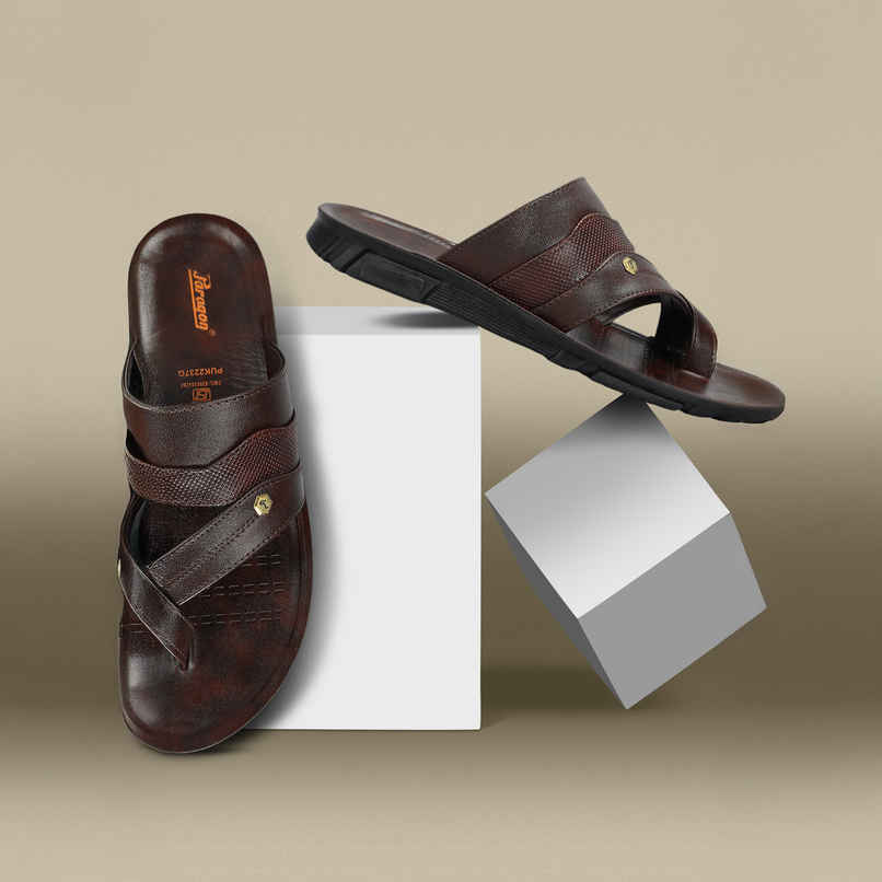 Paragon Men's Brown Pu Sandals PUK2237G UK 10