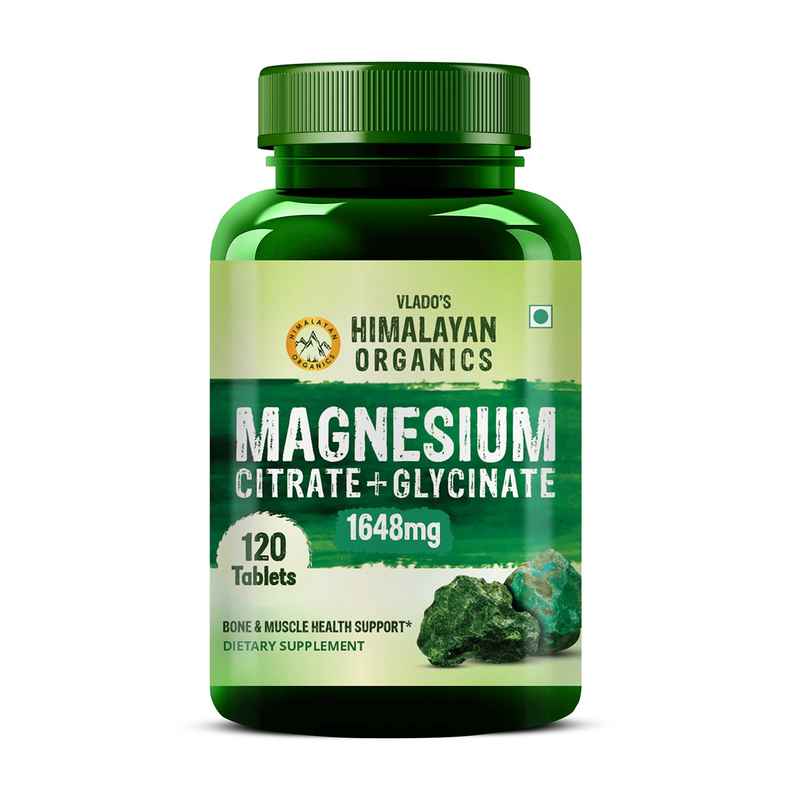 Himalayan Organics Magnesium Citrate 120 VEGetarian Tablets