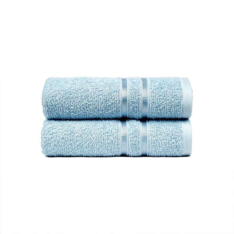 Home Elegance by myTrident Comfort Living 100% Cotton Hand Towel Set | 40cm x 60cm | 400 GSM | Cool Blue