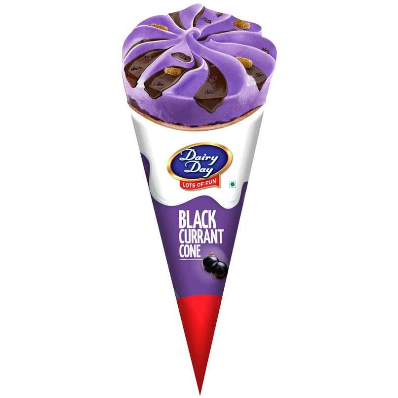 Dairy Day Blackcurrant Ice Cream Cone | Fruity & Creamy
