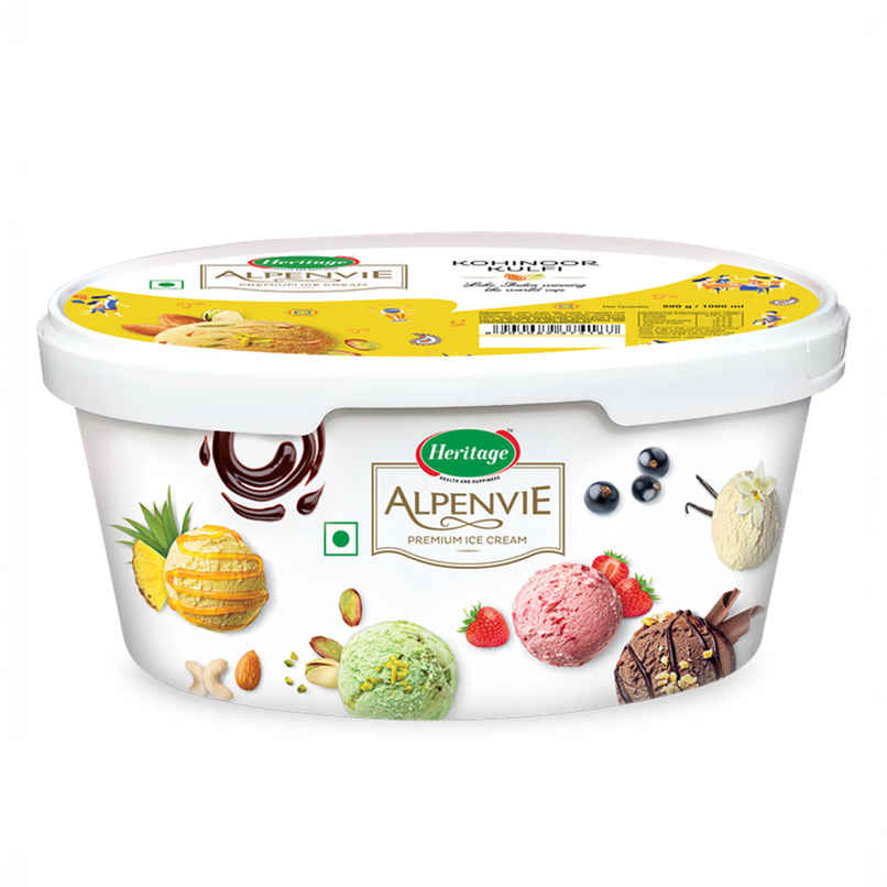 Heritage Alpenvie Kohinoor Kulfi Ice Cream Tub