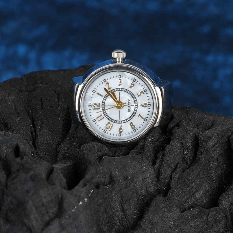 Fashion Frill Women's Romen Watch Rings Silver Onesize