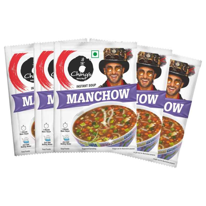 Ching's Secret Manchow Instant Soup Pack of 5