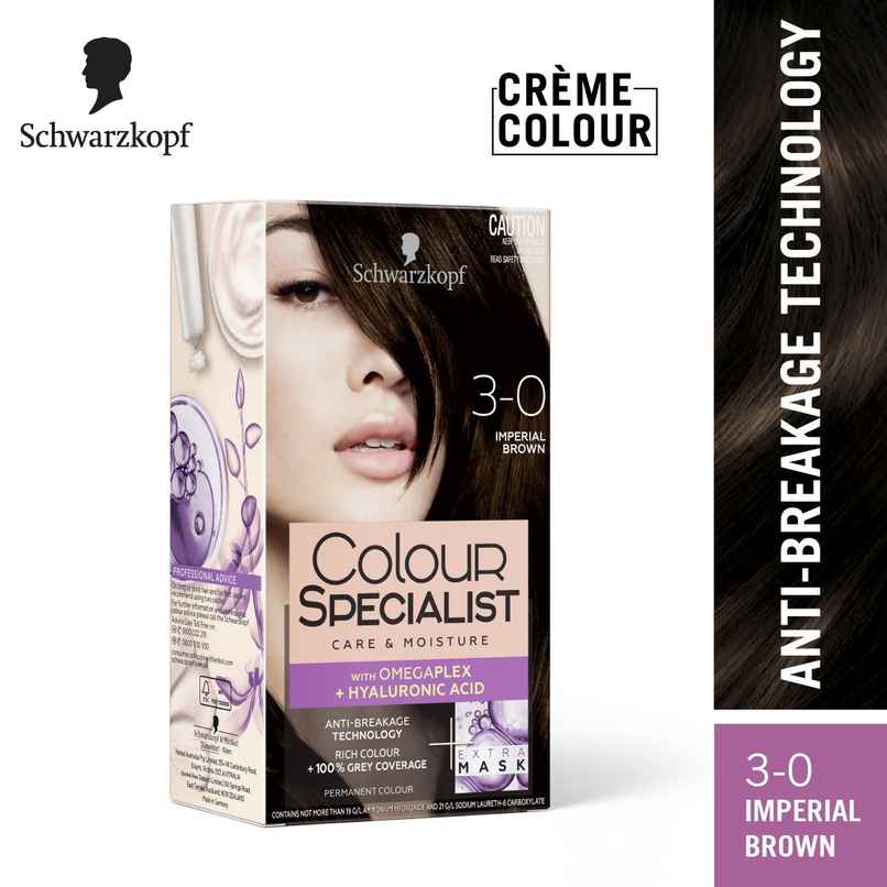 Schwarzkopf Colour Specialist Permanent Hair Colour 3-0 Imperial Brown Schwarzkopf Colour Specialist Permanent Hair Colour 3-0 Imperial Brown