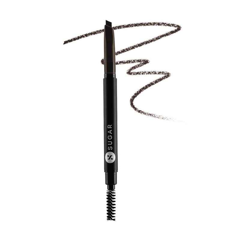 SUGAR Cosmetics Arch Arrival Brow Definer - 04 Felix Onyx (Dark Blackish Brown)