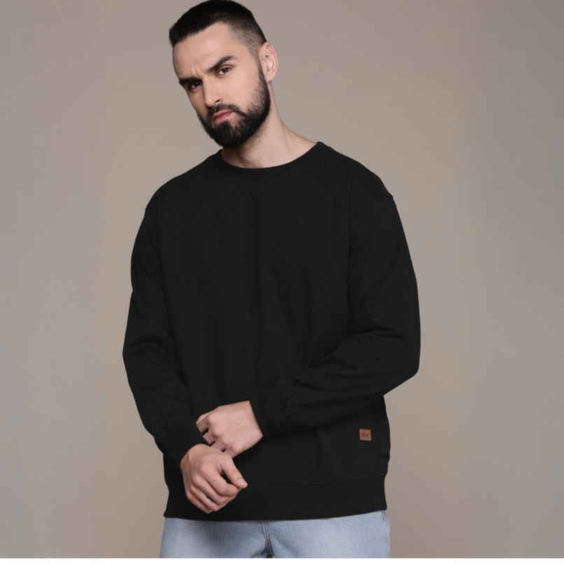Outlaws Men's Cotton Rich Premium Sweatshirt | Black - XL
