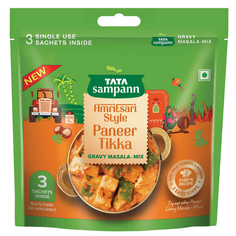 Tata Sampann Amritsari Style Paneer Tikka Gravy Masala Mix