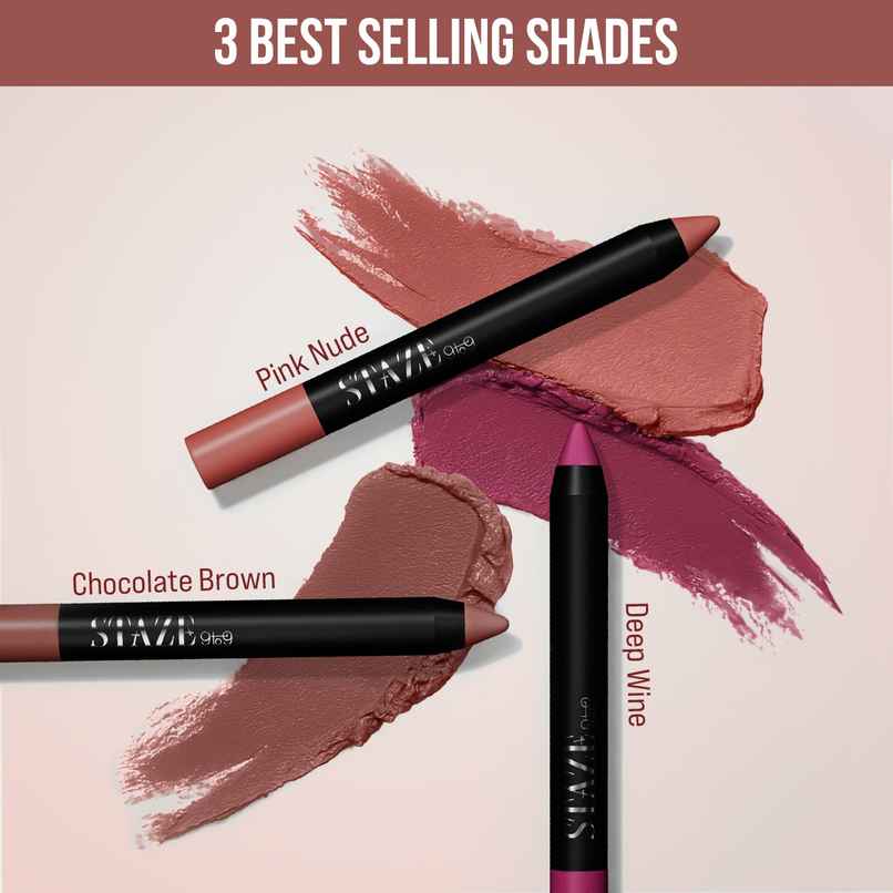 Staze 9to9 The Signature Lip Crayons - Lipstick Set Staze 9to9 The Signature Lip Crayons - Lipstick Set