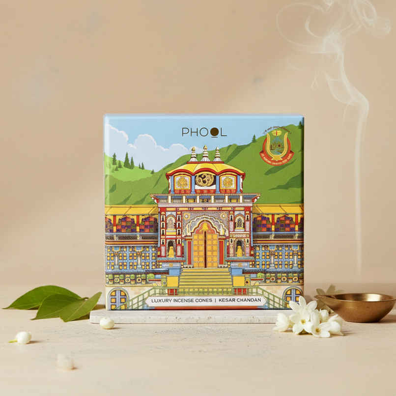 Badrinath Kesar Chandan Dhoop Cones | Made From Temple Flowers | Phool Badrinath Kesar Chandan Dhoop Cones | Made From Temple Flowers | Phool