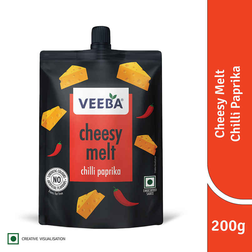 Veeba Cheesy Melt Chilli Paprika Cheesy Spread And Dressing