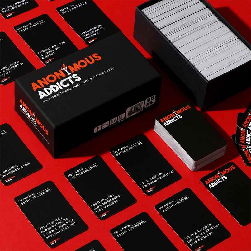 Anonymous Addicts Party Card Game | Card Game for Adults | Party Games | Propcon