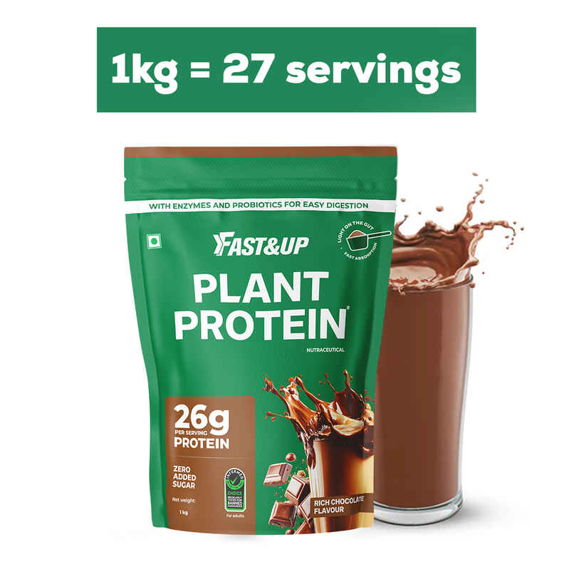 Fast&up Plant Protein | 100% Vegan Protein | Rich Chocolate Flavour Fast&up Plant Protein | 100% Vegan Protein | Rich Chocolate Flavour