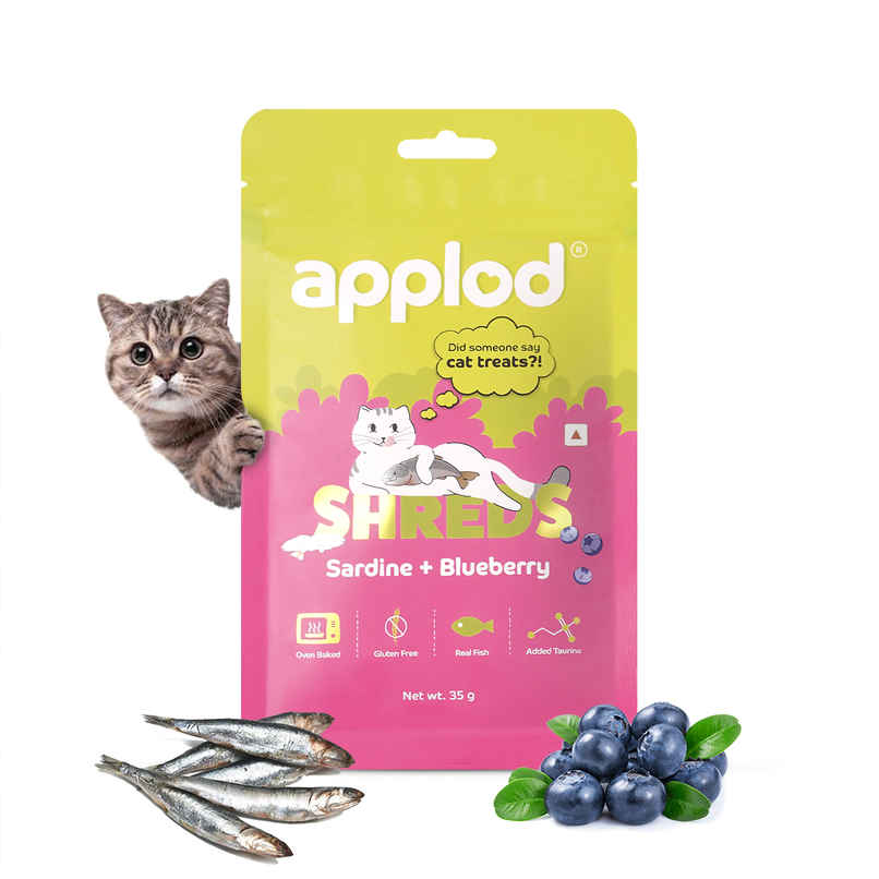 Applod Fish & Blueberry Crunchy Cat Treat | For Kitten & Adult Cats