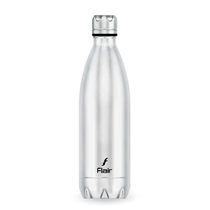 Flair Thermosteel Triumph 500Ml Insulated Bottle Silver & Black, Keeps Drinks Hot For 12 Hours Flair Thermosteel Triumph 500Ml Insulated Bottle Silver & Black, Keeps Drinks Hot For 12 Hours