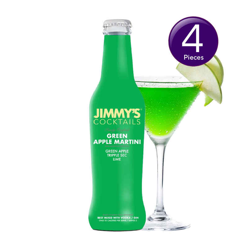 Jimmy's Cocktails Green Apple Martini Cocktail Mixer Combo  