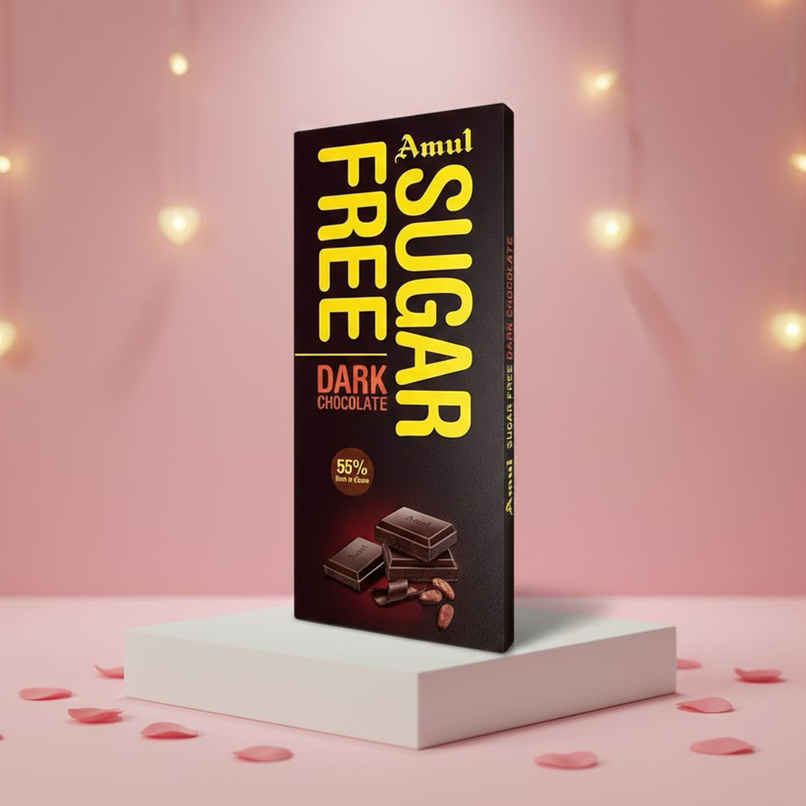 Amul Sugar Free Dark Chocolate | Guilt-Free Indulgence