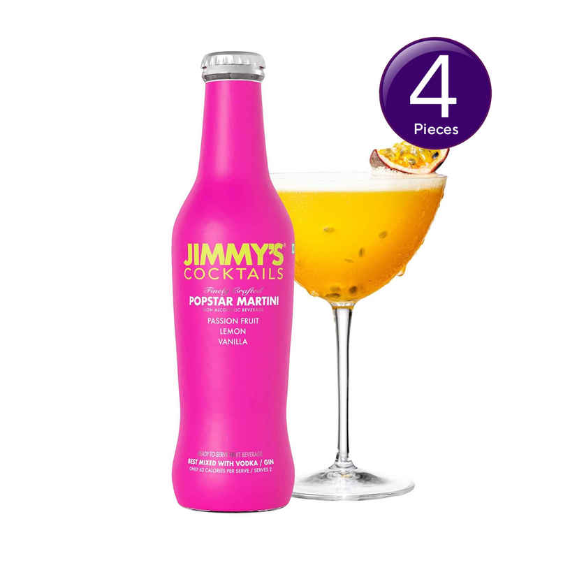 Jimmy's Cocktails Passion Fruit, Lemon and Vanilla Flavoured Cocktail Mixer Combo  