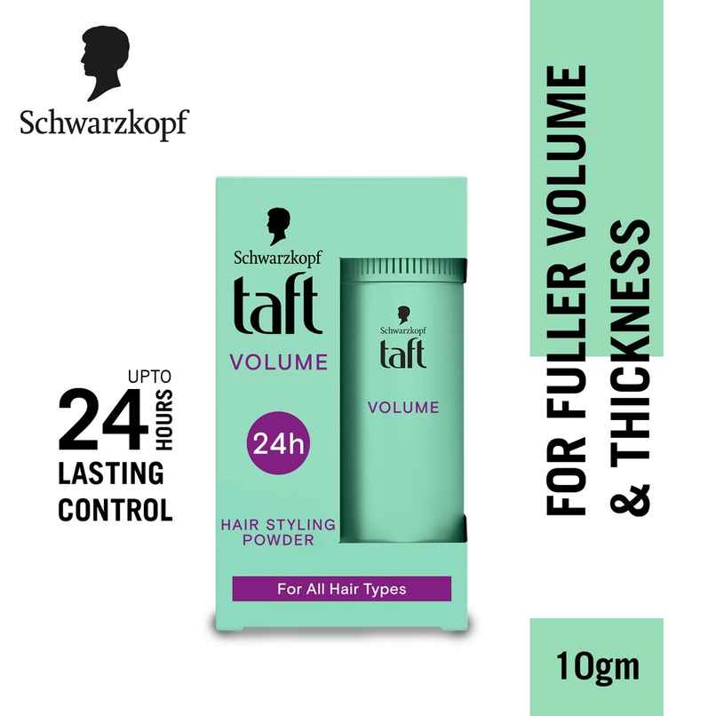 Schwarzkop Taft Volume Styling Powder - Fuller Looking Hair | Long-Lasting Control. Schwarzkop Taft Volume Styling Powder - Fuller Looking Hair | Long-Lasting Control.
