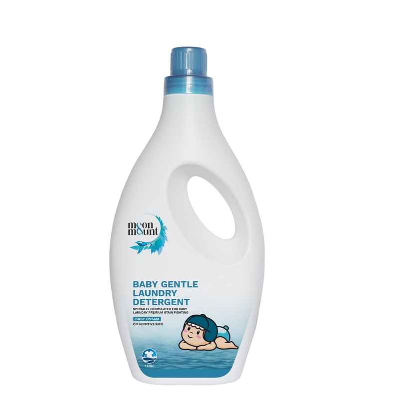 Moon And Mount Baby Laundry Liquid Detergent Washing Liquid For Baby Clothes Leaf Love (Ossam) 1 l