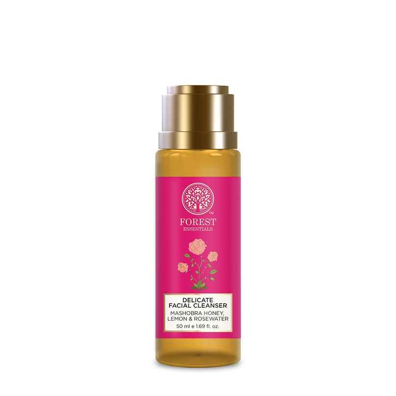 Forest Essentials Facial Cleanser Honey Lemon Rosewater | Brightening Ayurvedic Face Wash