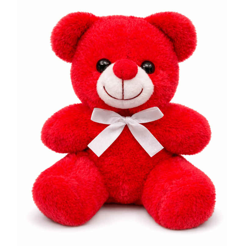 Toytales Teddy Bear Soft Toy | Birthday Gift | Plushie | Cuddle| Red - 25 cm