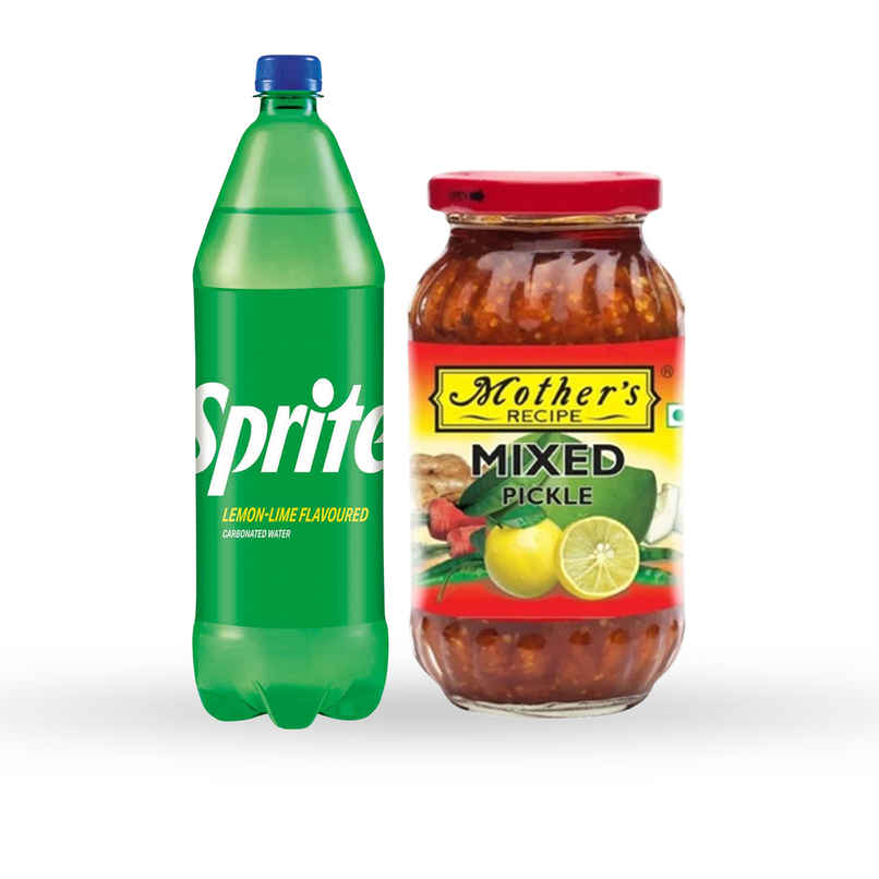 Sprite Lemon And Lime Soft Drink (1.25L) & Mother'S Recipe Mixed Pickle (300g) Combo